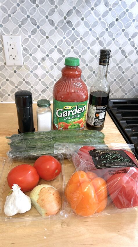 gazpacho soup for a hot summer day