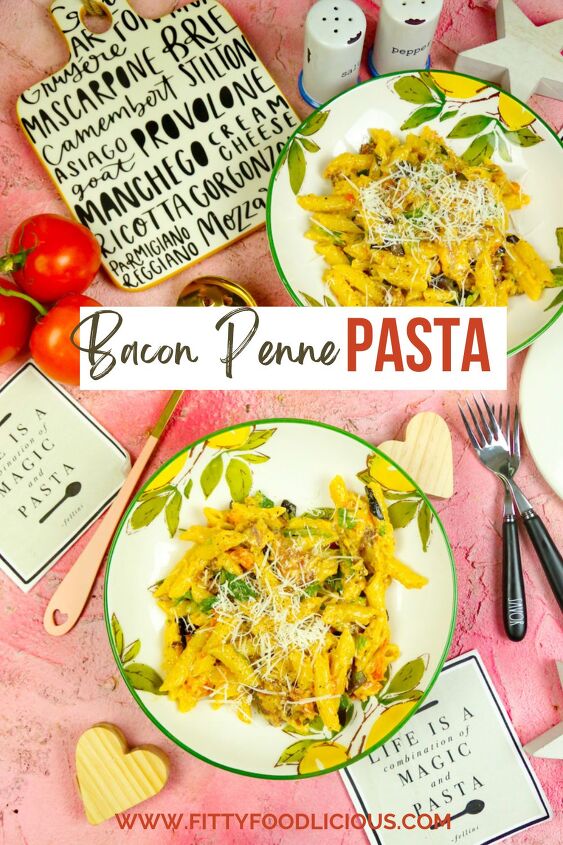 bacon penne pasta