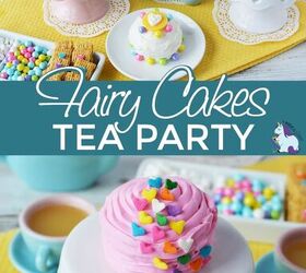 mini fairy cakes tea party, Tea party with mini cakes and treats