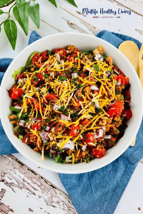 weight watchers taco salad, Weight watchers friendly taco salad recipe with cheese