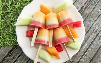 Layered Triple Melon Popsicles Recipe