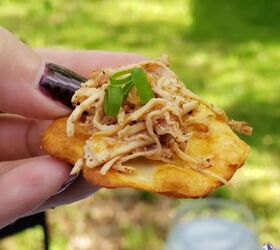 pulled chicken recipe, Pulled chicken recipe served on Cheddar RITZ Crisp and Thins