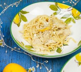 creamy lemon pasta with chicken, Enjoy this lovely leftover chicken pasta recipe with a glass of white wine