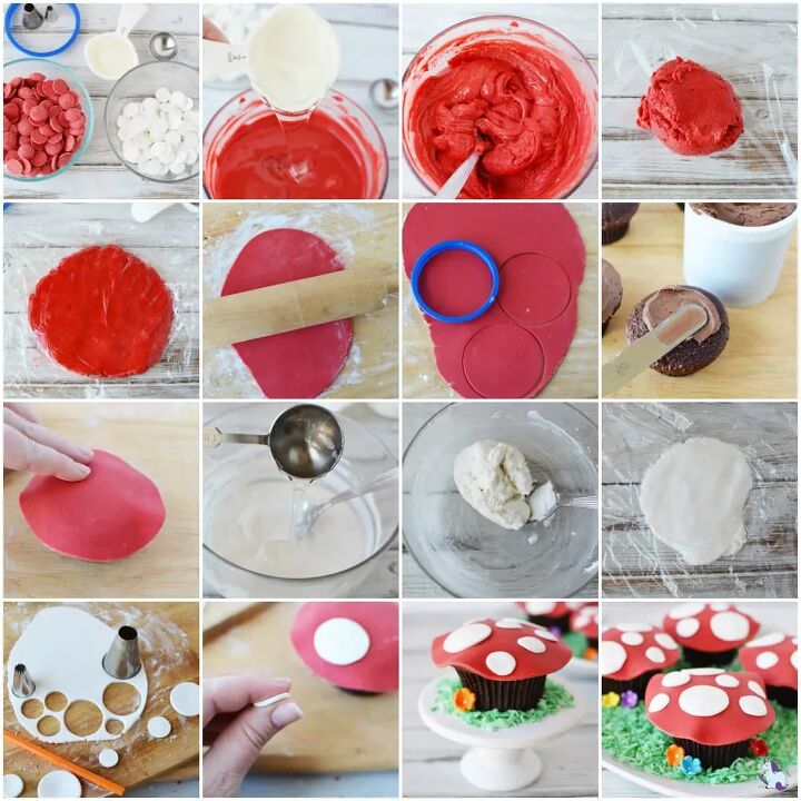 magical toadstool cupcakes, toadstool cupcakes recipe steps