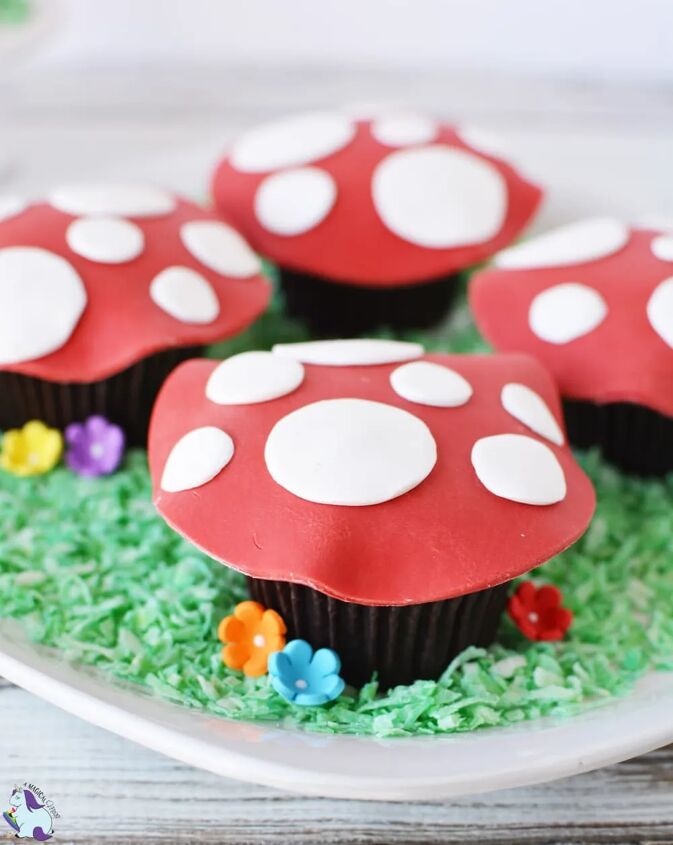 magical toadstool cupcakes, Toadstool cupcakes for a magical woodland fairy themed party