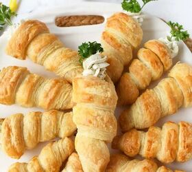 Carrot-Shaped Puff Pastry Appetizers