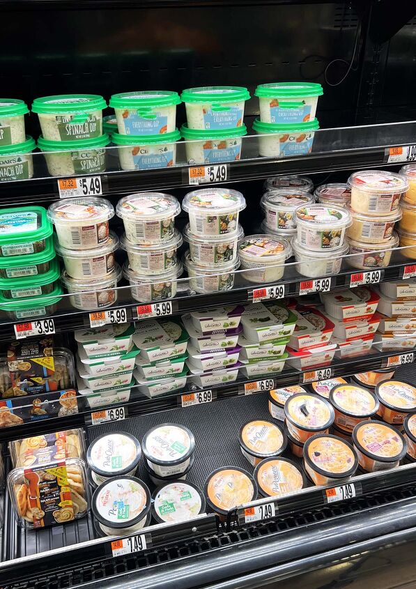 carrot shaped puff pastry appetizers, Dips in refrigerated section at Stop and Shop