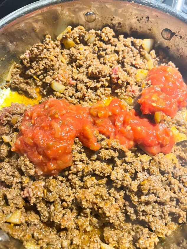 dorito casserole with ground beef, you can use any salsa want mild medium or hot