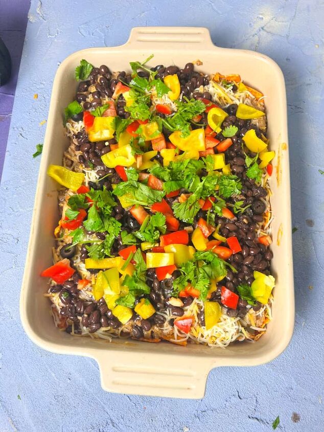 dorito casserole with ground beef, Adding veggies makes this Dorito casserole dish a bit healthier