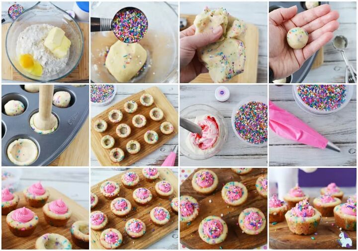 unicorn party cookie cups recipe, unicorn party cookie cups recipe steps