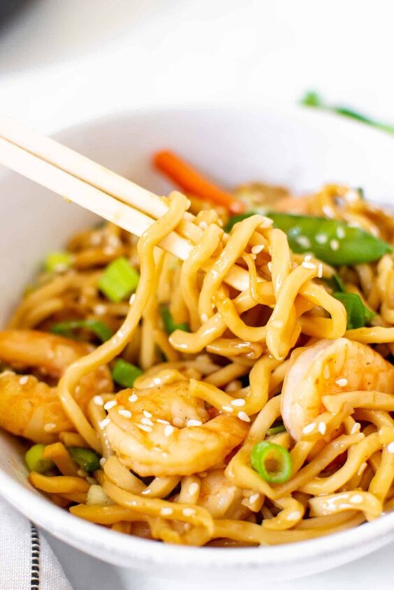 stir fry teriyaki udon noodles, Shrimp Yaki Udon