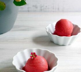 Ninja Creami Strawberry Sorbet: Sweetened Only With Pear