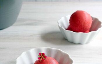 Ninja Creami Strawberry Sorbet: Sweetened Only With Pear