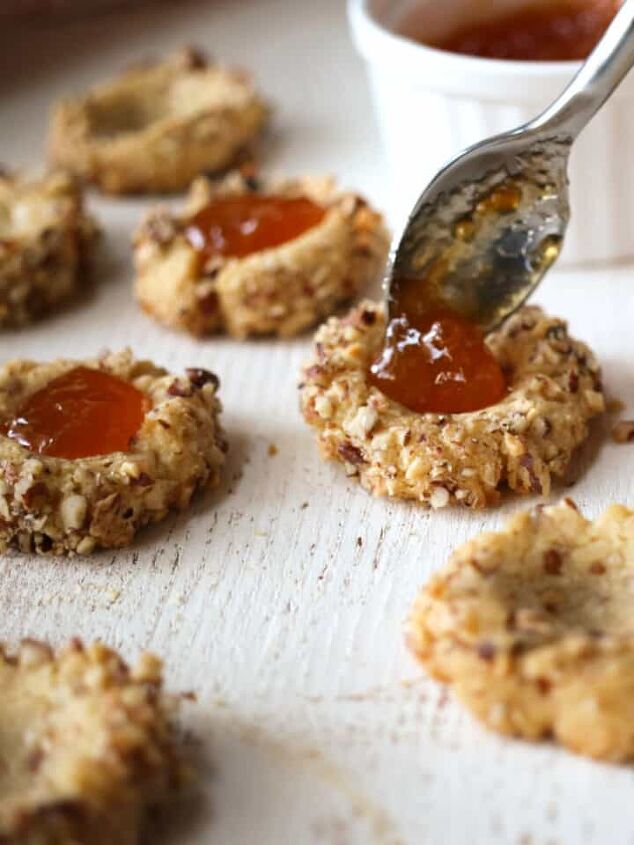 easy fourth of july cookies with m ms, Apricot Thumbprint cookies