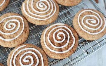 Chewy Cinnamon Roll Cookies With Icing Swirl