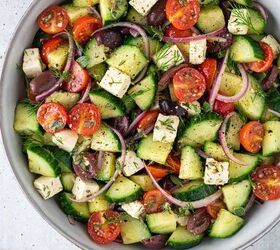 Easy Greek Cucumber Salad With Feta | Foodtalk