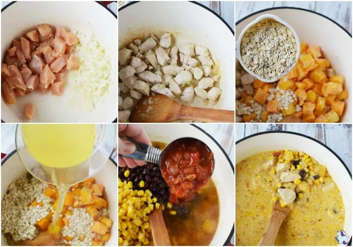 best ever southwest chicken corn chowder recipe, Southwest Chicken Corn Chowder Recipe Steps
