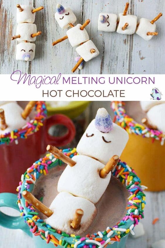 magical melting unicorn hot chocolate recipe, Adorable and Magical Unicorn Hot Chocolate Recipe