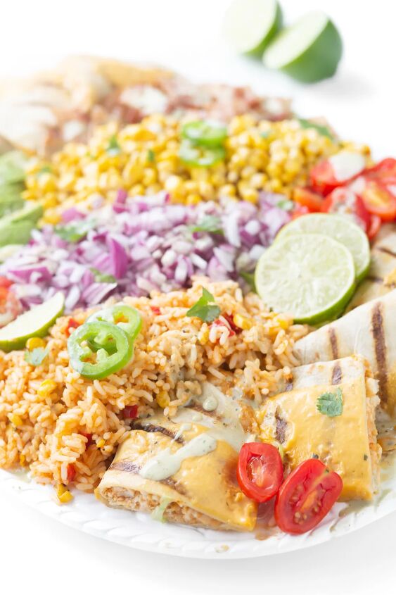 this family style quesadilla salad is better than restaurant versions, gorgeous salad piled high with rice diced onions corn grape tomatoes Jalape o Chili pepper Overview Nutrition facts Care Recipes Videos Share Jalape o garnish