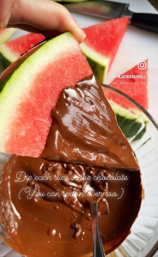 chocolate covered watermelon