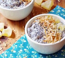 Chia Bowl with Coconut and pineapple