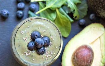 Avocado Fruit Smoothie Recipe With Blueberries and Chia Seeds