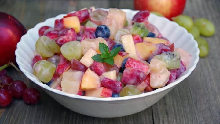 healthy fruit salad recipe with easy yogurt glaze, Easy Fruit Salad Recipe
