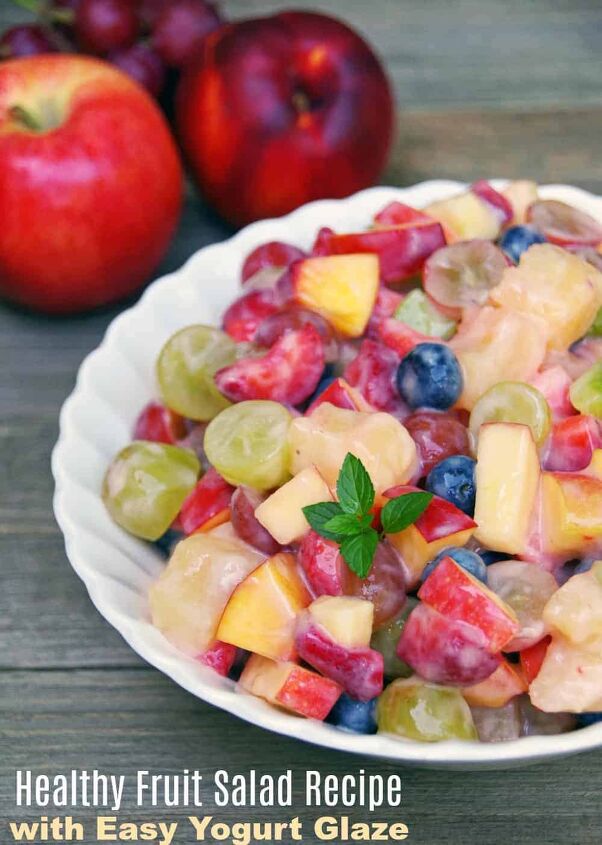 healthy fruit salad recipe with easy yogurt glaze, Healthy Fruit Salad Recipe with Easy Yogurt Glaze