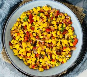 This easy-to-make corn salad is a medley of colorful refreshing veggies & flavors