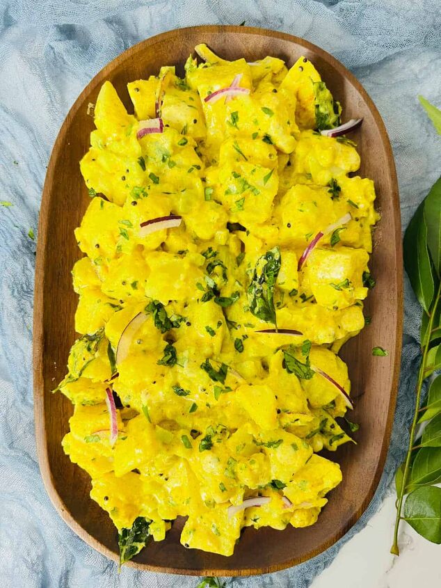 best curried potato salad recipe, Curry potato salad