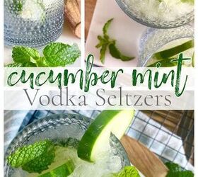 Cucumber Mint Vodka Seltzers Foodtalk