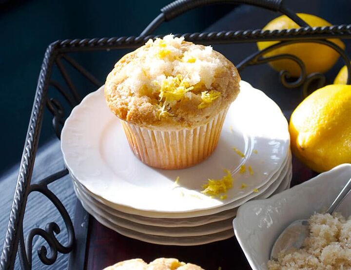 lemon muffins with ginger, Lemon muffins with ginger ofbatteranddough com