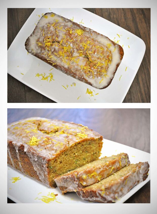 ginger zucchini bread with lemon glaze, Ginger Zucchini Bread with Lemon Glaze OfBatterAndDough com