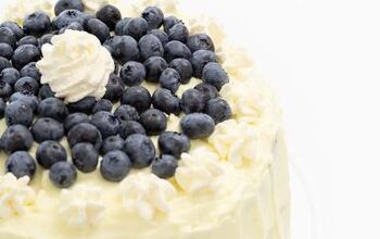 Easy Blueberry Cake With Whipped Lemon Frosting
