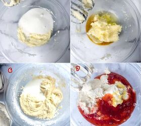 fresh strawberry cake recipe, Steps to make the cake batter