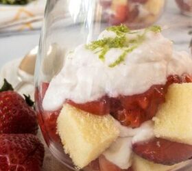 fresh strawberry cake recipe, No bake shortcakes in dessert glasses