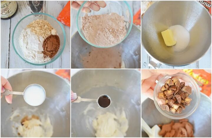 chocolate peanut butter cookie dough recipe, Chocolate Peanut Butter Cookie Dough Recipe in process