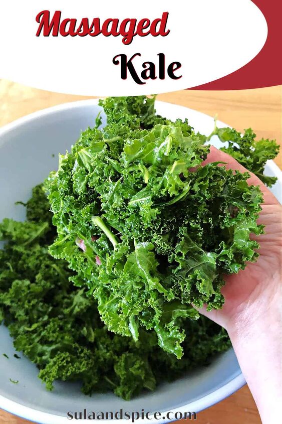 massaged kale, pin for massaged kale