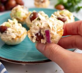 quick and easy pineapple chicken salad in phyllo cups