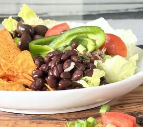 quick and easy healthy mexican salad recipes, Healthy Mexican salad recipes sitting on a wood cutting board