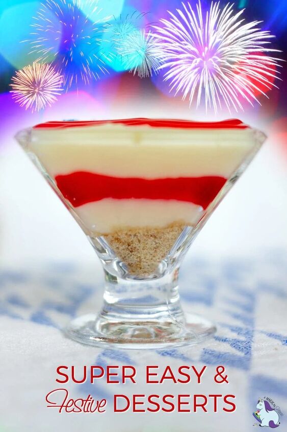 4th of july pudding parfait, Patriotic pudding parfait