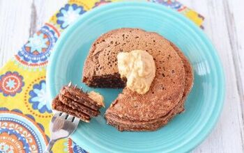 Chocolate Peanut Butter High Protein Pancakes