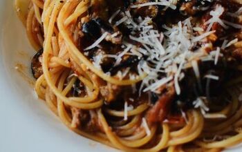 Summery Aubergine Spaghetti