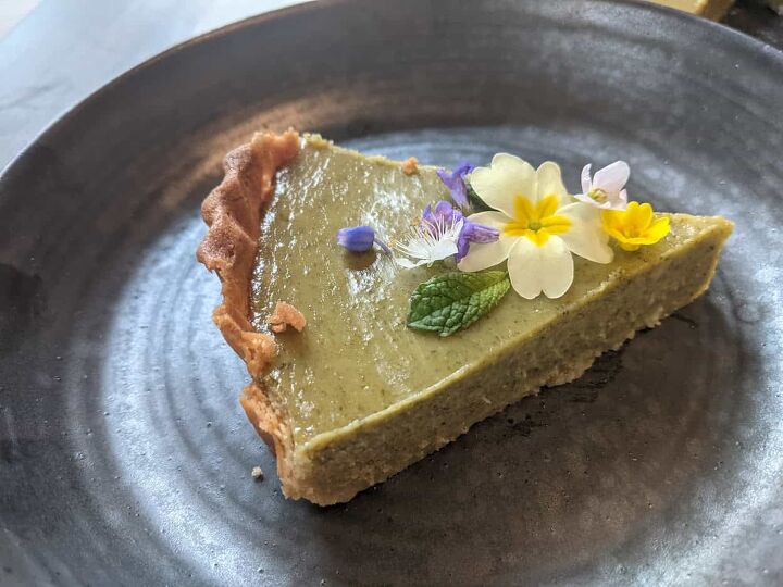 slice of lemon nettle tart