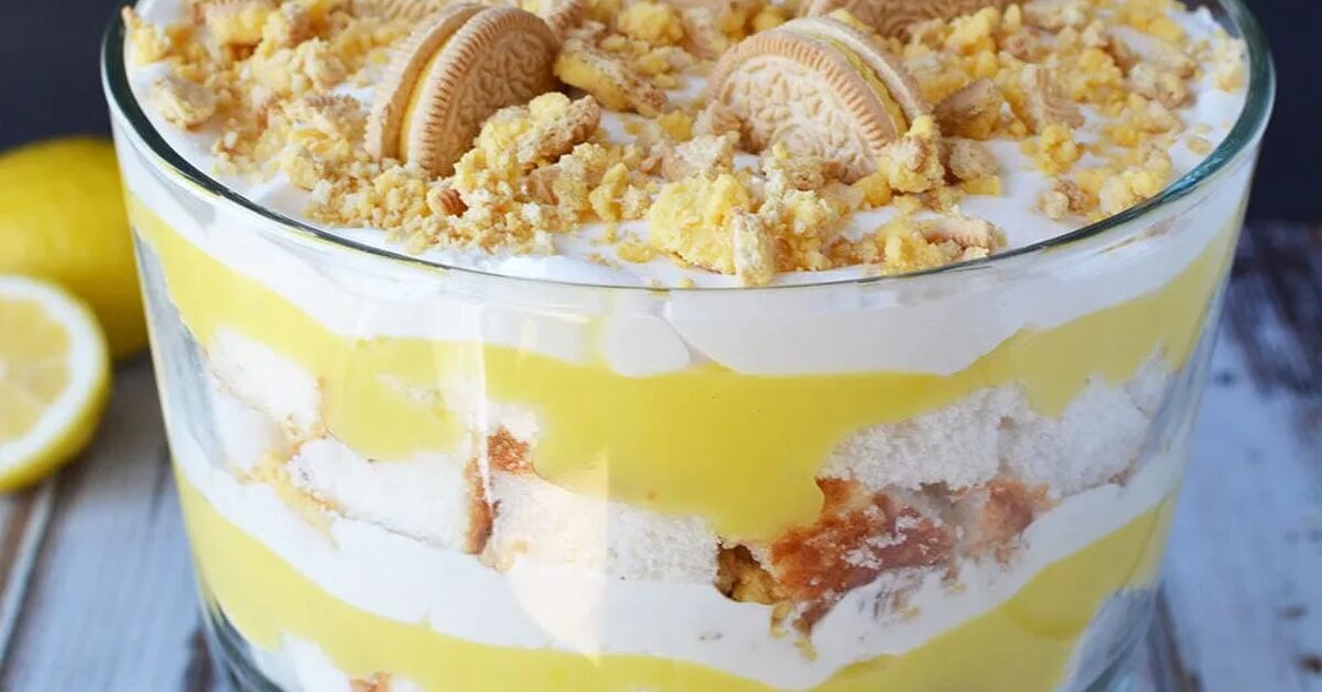 Easy Lemon Trifle Recipe | Foodtalk