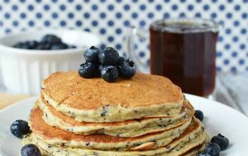 Best Protein Powder Pancakes - Lemon Blueberry