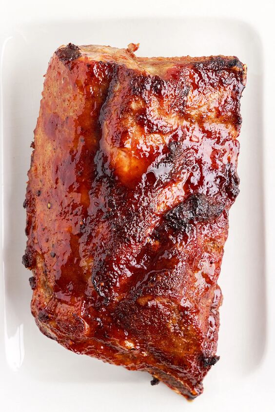 the 20 minute air fryer ribs you ll be craving, cooked bbq ribs set in an air fryer basket