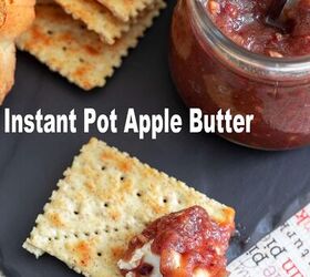 instant pot apple butter, Use apple butter as a drizzle on cream cheese and dip crackers in it