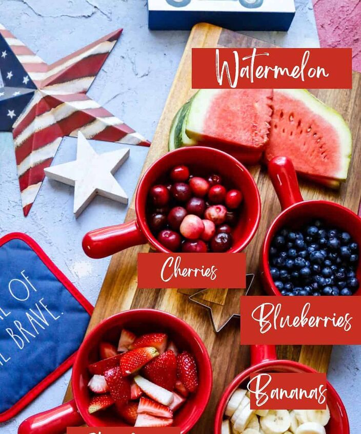 patriotic fruit salad, red white blue fruit salad ingredients