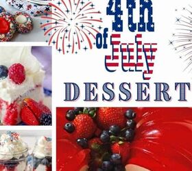 peach almond tart with vanilla bean, Jello cake cookies and trifle for July 4th desserts